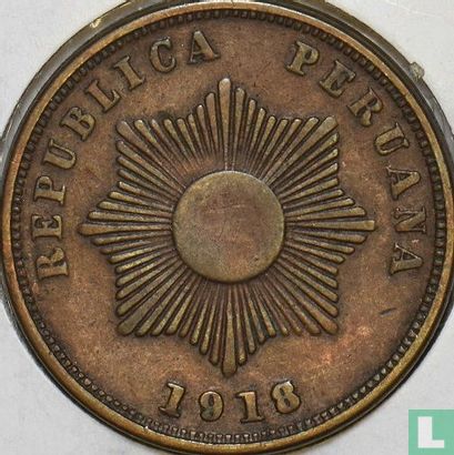 Peru 2 centavos 1918 - Image 1