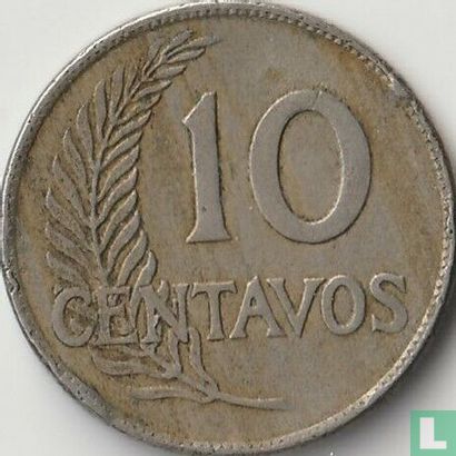 Peru 10 centavos 1920 - Image 2