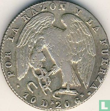 Chile 2 reales 1844 - Image 2