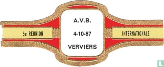 A.V.B. Verviers 4-10-87 - 5e Réunion Internationale - Image 1