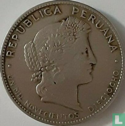 Peru 20 centavos 1918 - Image 1
