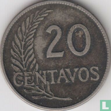 Pérou 20 centavos 1919 - Image 2
