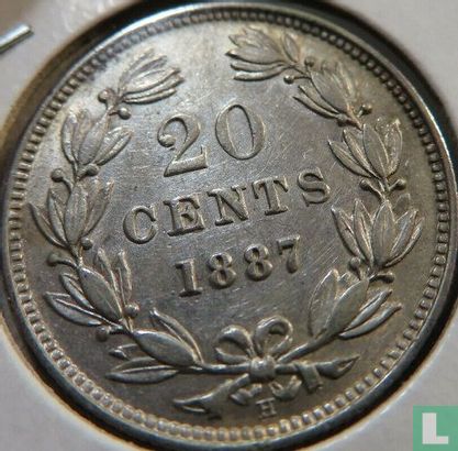 Nicaragua 20 centavos 1887 - Image 1