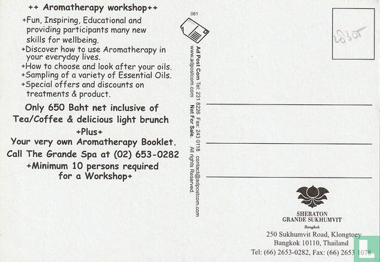 081 - The Grande Spa Fitness Club - Aromatherapy Workshop - Afbeelding 2
