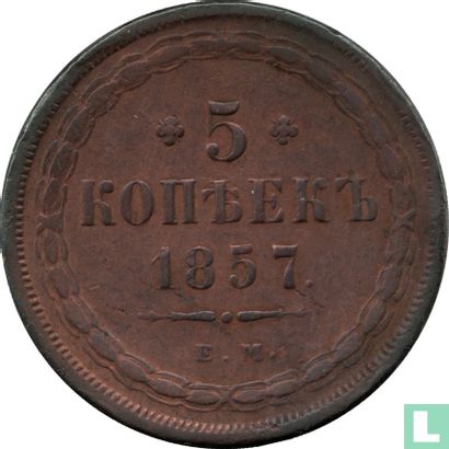 Russie 5 kopecks 1857 (EM) - Image 1