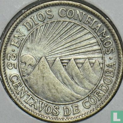 Nicaragua 25 centavos 1928 - Image 2