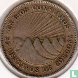 Nicaragua 25 centavos 1954 - Image 2