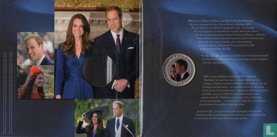 Canada 25 cents 2011 "Wedding of Prince William of Wales and Catherine Middleton" - Afbeelding 2