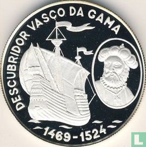 Sao Tomé en Principe 1000 dobras 1990 (PROOF) "Vasco da Gama" - Afbeelding 2