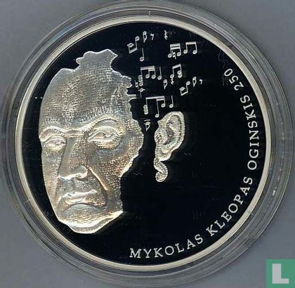 Litouwen 20 euro 2015 (PROOF) "250th anniversary of the birth of Mykolas Kleopas Oginskis" - Afbeelding 2