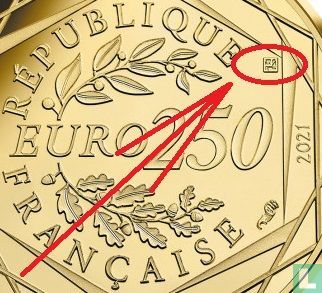 Frankrijk 250 euro 2021 "Harry Potter" - Afbeelding 3