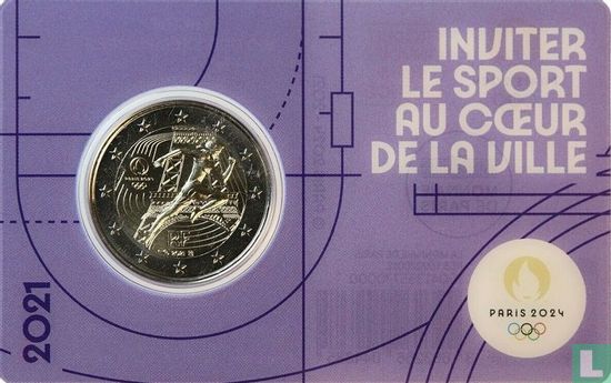 France 2 euro 2021 (purple coincard) "2024 Summer Olympics in Paris" - Image 1
