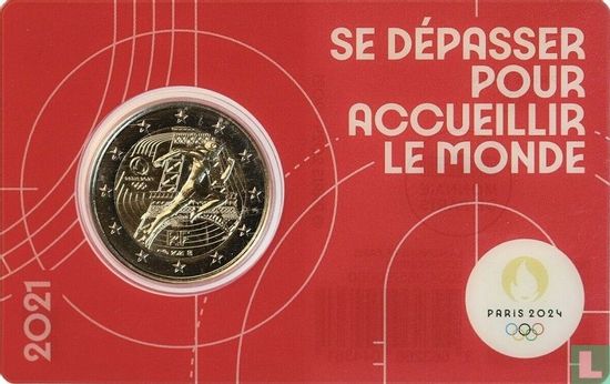France 2 euro 2021 (red coincard) "2024 Summer Olympics in Paris" - Image 1