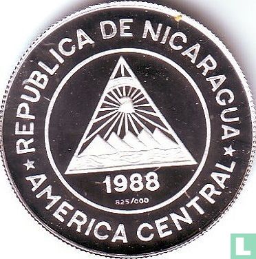 Nicaragua 2000 córdobas 1988 (PROOF) "1986 Football World Cup in Mexico" - Afbeelding 1