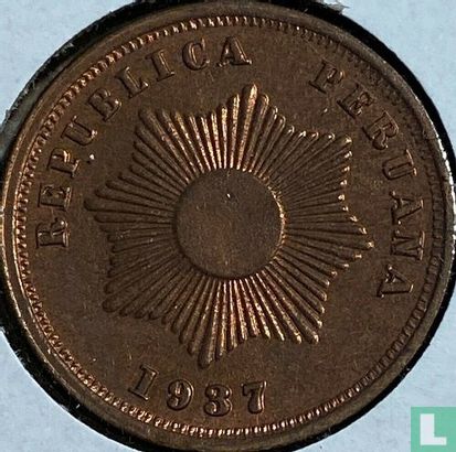 Peru 2 centavos 1937 (zonder C) - Afbeelding 1