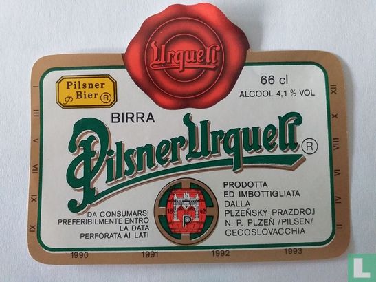 Pilsner Urquell birra 