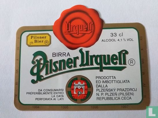 Pilsner Urquell birra 
