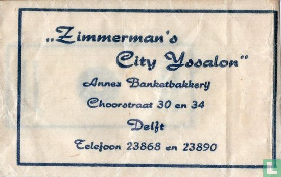 "Zimmerman's City IJssalon" - Afbeelding 1