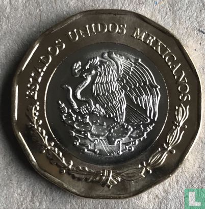 Mexiko 20 Peso 2019 "500th anniversary Founding of the city and port of Veracruz" - Bild 2