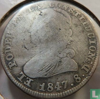 Ecuador 2 Reales 1847 - Bild 1