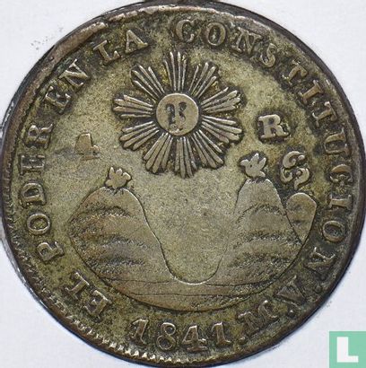 Ecuador 4 real 1841 - Afbeelding 1