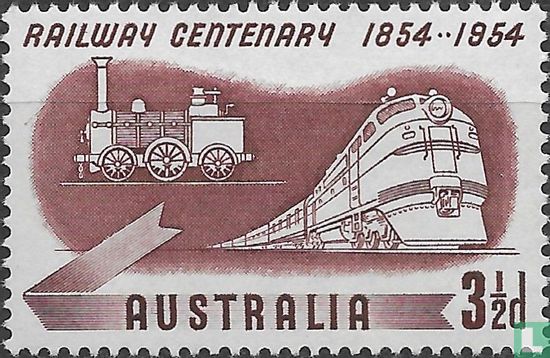 Spoorwegen Australië. 100 jaar spoorwegen 