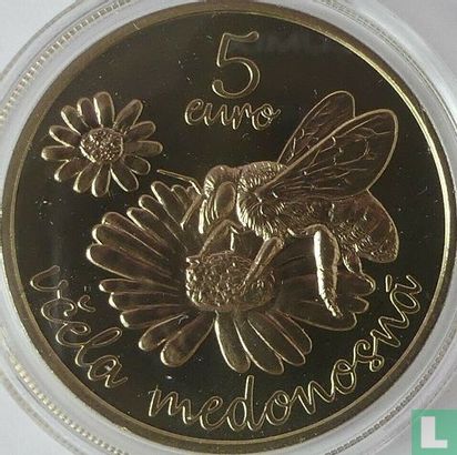 Slovakia 5 euro 2021 "Western honey bee" - Image 2