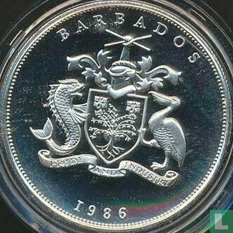 Barbados 25 dollars 1986 (PROOF) "Commonwealth Games in Edinburgh" - Image 1