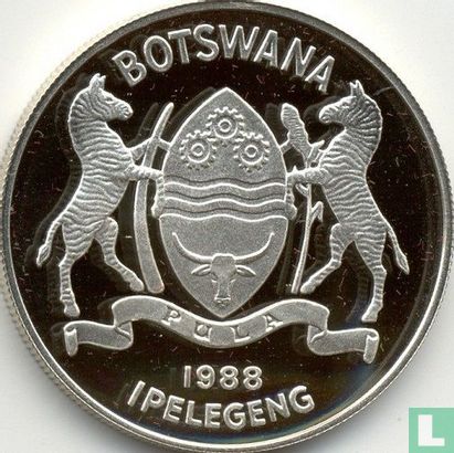 Botswana 5 pula 1988 (PROOF) "Pope's visit" - Image 2