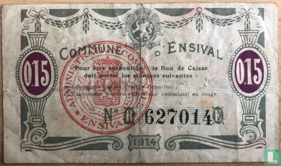 Ensival 15 Centimes 1914 - Image 1