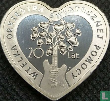 Poland 10 zlotych 2012 (PROOF) "20th anniversary Great Orchestra of Christmas charity" - Image 2