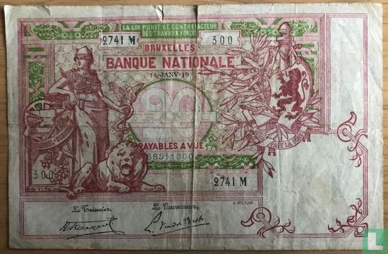 Belgique 20 francs 1919 - Image 1