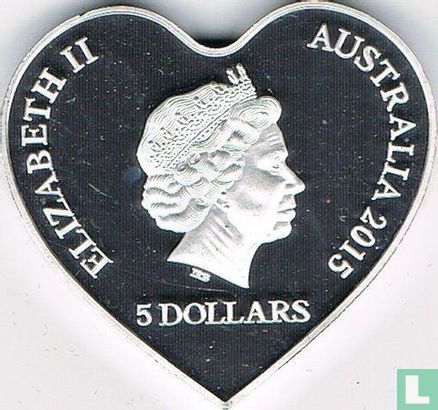 Australië 5 dollars 2015 (PROOF) "Eternal love" - Afbeelding 1