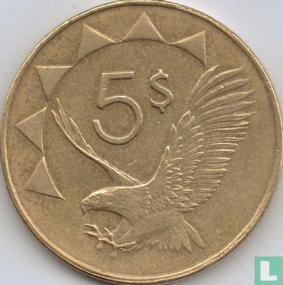 Namibie 5 dollars 2015 - Image 2