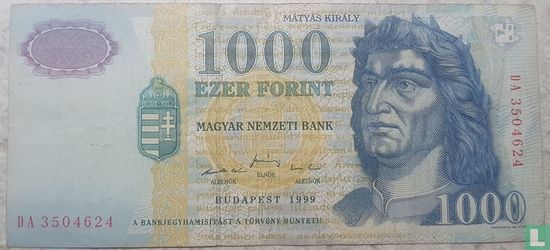 Hongarije 1.000 forint 1999 - Afbeelding 1