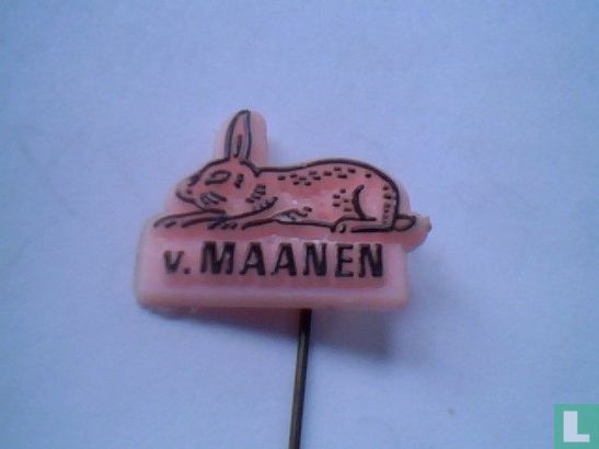 v. Maanen konijn (zwart / rosé)