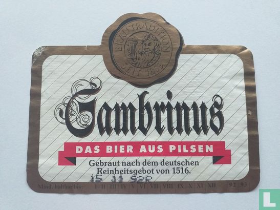 Gambrinus das Bier aus Pilsen 