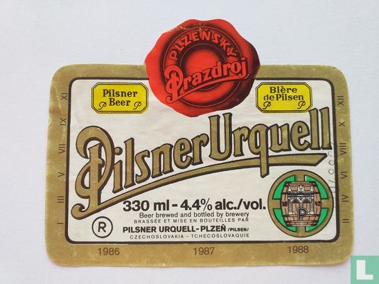 Pilsner Urquell (Pilsner beer Biere de Pilsen)
