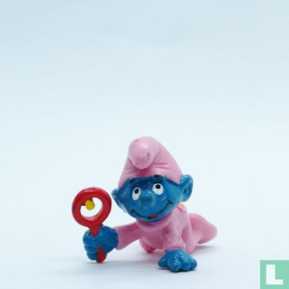Baby Smurf with rattle - Image 1