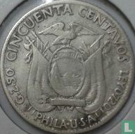 Ecuador 50 centavos 1928 - Image 2