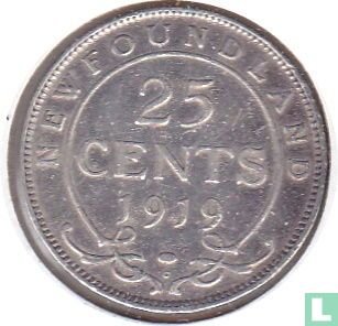 Newfoundland 25 cents 1919 - Afbeelding 1