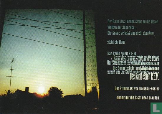 Living Cards 004 - andrea studte "Das Radio spielt R.E.M." - Afbeelding 1