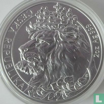 Niue 5 dollars 2021 (zilver) "Czech Lion" - Afbeelding 2