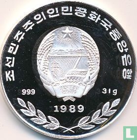 North Korea 500 won 1989 (PROOF - type 2) "Fairy of Mount Kumgang" - Image 1