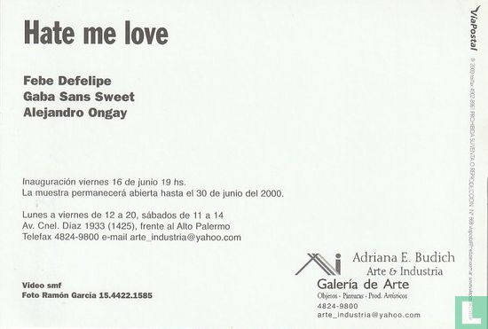 0868 - Galería de Arte - Hate me love - Afbeelding 2