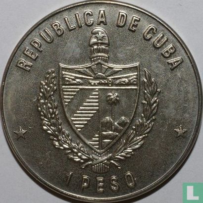 Cuba 1 peso 1989 (koper-nikkel) "220th anniversary Birth of Alexander von Humboldt" - Afbeelding 2