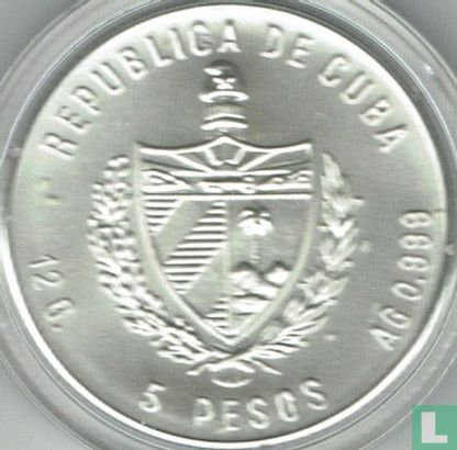 Cuba 5 pesos 1983 "Means of transportation -  Cuban railway" - Image 2
