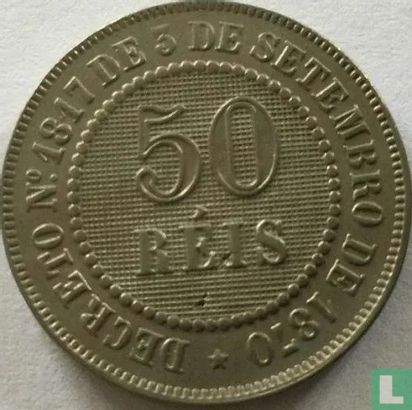 Brazil 50 réis 1888 - Image 2