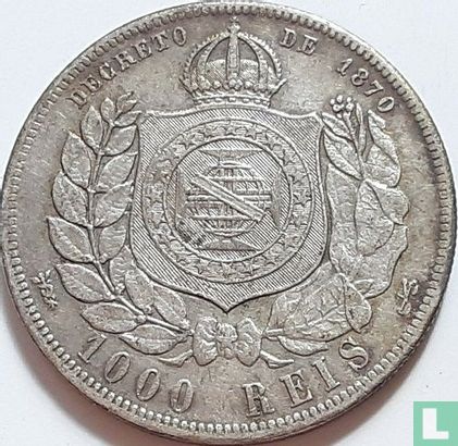 Brasilien 1000 Réis 1889 (Typ 1) - Bild 2