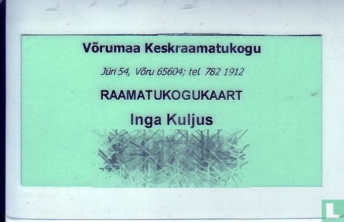 Library card Vöru